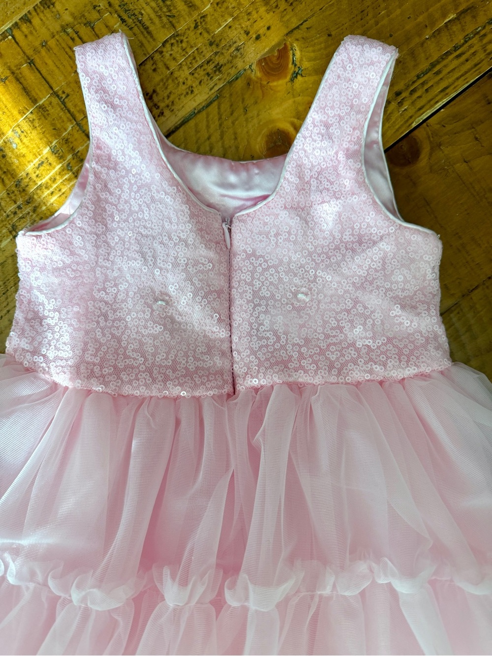 Girls Fairy Princess Pink Tulle Dress with crown/wings/wand - Picture 14 of 16